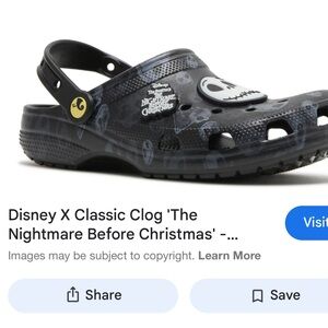 Disney Calais collectible crocs nightmare before Christmas